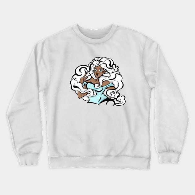 Cloud hair Crewneck Sweatshirt by Newtegan